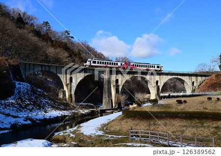 遠野遺産第99号めがね橋周辺の景観  126389562