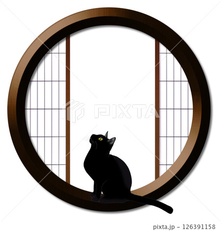 丸窓と猫 丸窓と猫 126391158