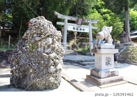 和気神社のさざれ石（岡山県 和気町） 126391462