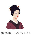 着物姿の日本女性 126391484