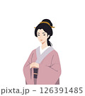 着物姿の日本女性 126391485