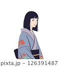 着物姿の日本女性 126391487