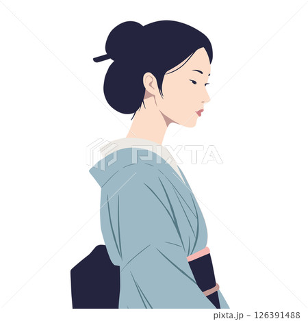 着物姿の日本女性 着物姿の日本女性 126391488