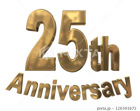 3DCG文字「25th Anniversary/25周年マークキラキラ」 3DCG文字「25th Anniversary/25周年マークキラキラ」 126391672