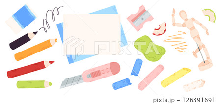 Drawing utensils assortment Drawing utensils assortment 126391691