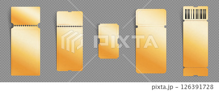 Luxury golden tickets collection Luxury golden tickets collection 126391728