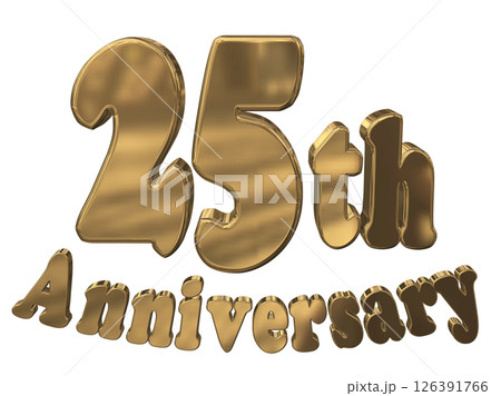 3DCG文字「25th Anniversary/25周年マークキラキラ」 3DCG文字「25th Anniversary/25周年マークキラキラ」 126391766