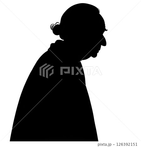 old man silhouette 126392151