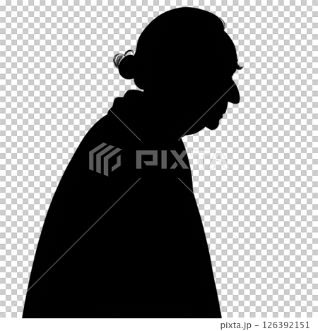 old man silhouette 126392151