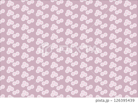 【日本の伝統模様】松のシームレスパターン（赤系） 126395439