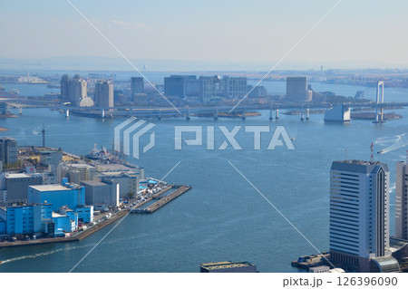 都市風景　東京湾岸エリア　お台場　 126396090