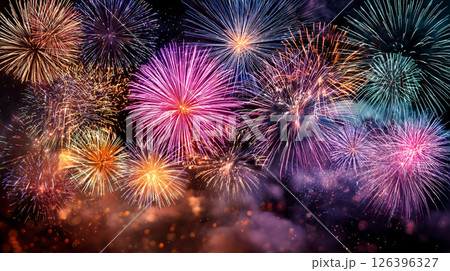 ぷうあさま専用 （原画）夜空に咲く花 ほか　5点おまとめ パッと光って咲いた🌼