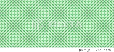 草色の背景に半透明の水玉模様、透明感のある水玉模様、水滴の様な半透明の水玉模様のイラスト 126396370