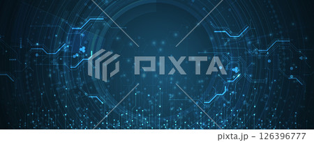 Abstract neon high technology and science background 126396777