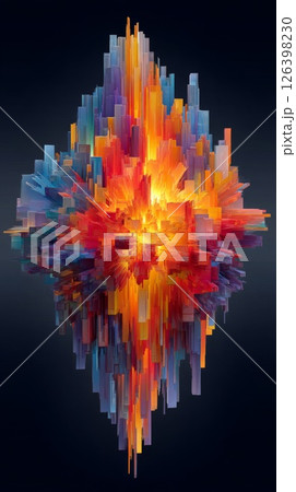 Vibrant Abstract Cityscape Digital Artwork Vibrant Abstract Cityscape Digital Artwork 126398230