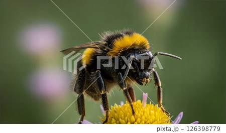Bumblebee on a flower. 126398779