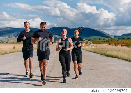 Preparation of the athletic team for the Athletic Marathon Journey 126399761