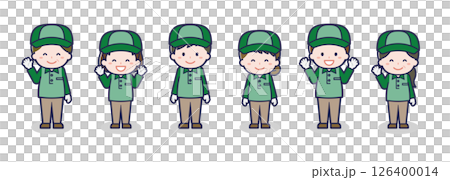 Various people set _ smile _ delivery man Various people set _ smile _ delivery man 126400014