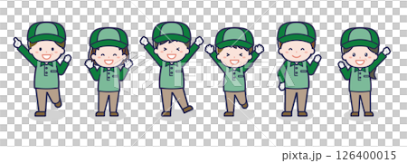 Various people set _ joy _ delivery man 126400015