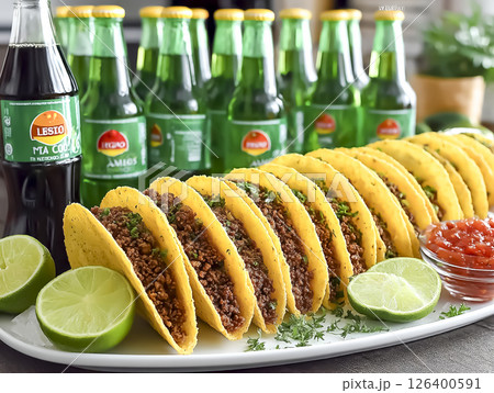 メキシコ料理　タコスのイメージ素材 126400591
