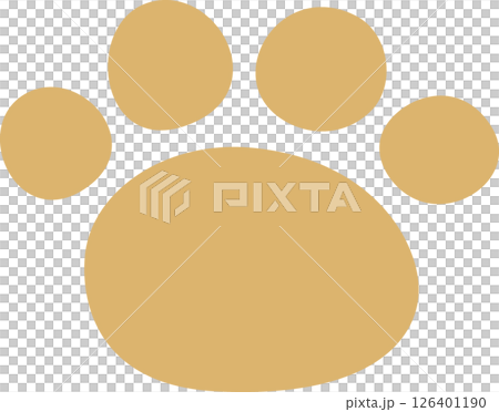 腳印狗米色 126401190