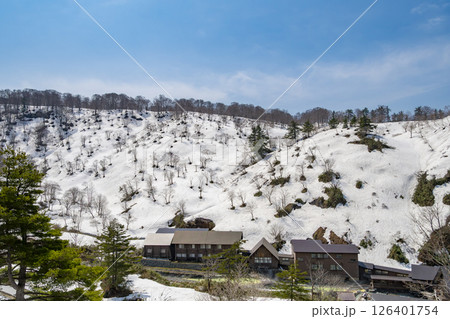 日本一の強酸性温泉 玉川温泉。日本、秋田 日本一の強酸性温泉 玉川温泉。日本、秋田 126401754