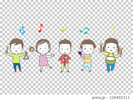 楽器を演奏している子供たち 126402311
