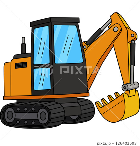 Construction Excavator Vehicle Cartoon Clipart Construction Excavator Vehicle Cartoon Clipart 126402605