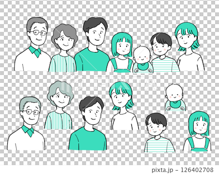 家庭插畫-笑臉 126402708