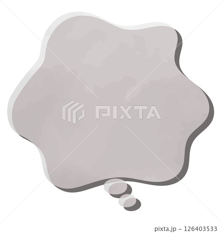 ネガティブな感情　不満を表現する吹き出し 126403533