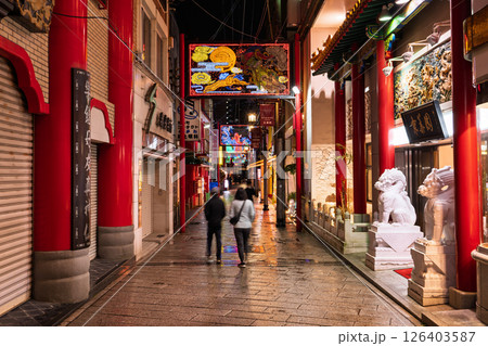 《長崎県》長崎新地中華街・夜景 《長崎県》長崎新地中華街・夜景 126403587