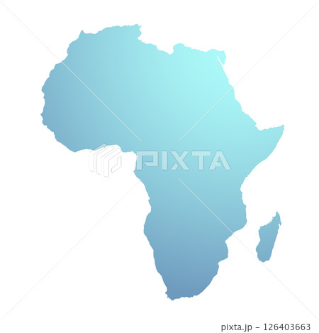 Map of Africa, sign silhouette. World Map Globe. Vector Illustration isolated on white background. African continent Map of Africa, sign silhouette. World Map Globe. Vector Illustration isolated on white background. African continent 126403663