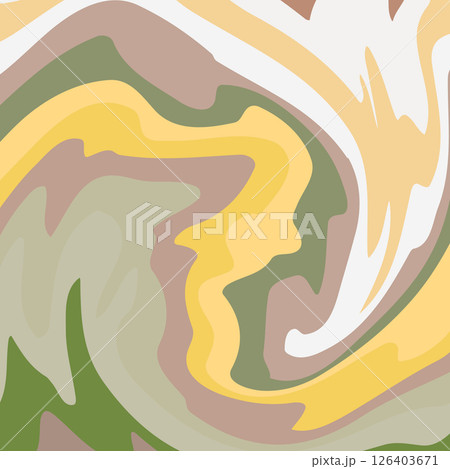 Fluid art. Modern artwork background. Mixture of acrylic paints. Abstract liquid painting marble texture, colorful gradient waves. Vector design for banner, flyer, business card, cover, invitation 126403671