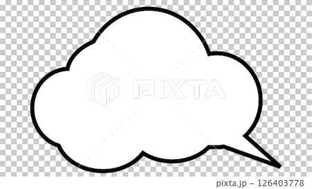 シンプルな吹き出し 126403778