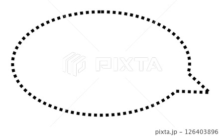 シンプルな吹き出し 126403896