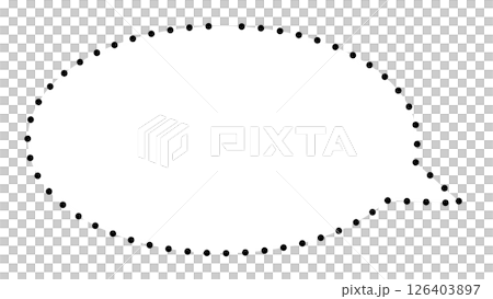 シンプルな吹き出し 126403897