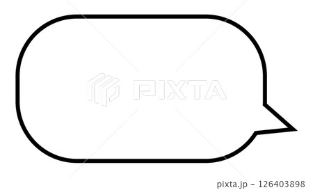 シンプルな吹き出し 126403898