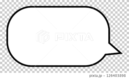 シンプルな吹き出し 126403898