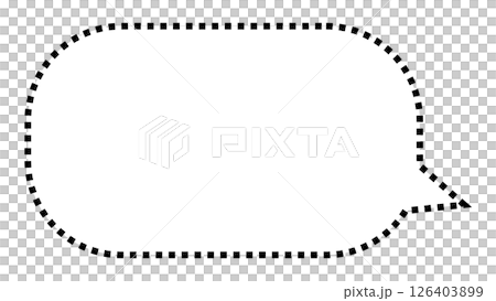 Simple speech bubble 126403899