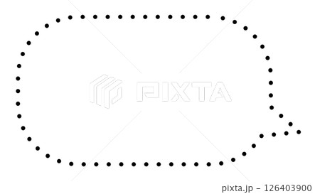 シンプルな吹き出し 126403900