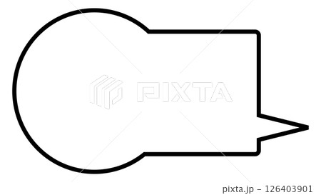 シンプルな吹き出し 126403901