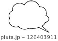 シンプルな吹き出し 126403911