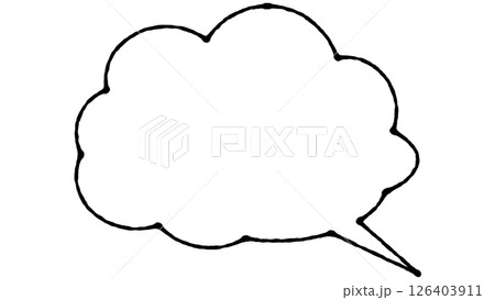 シンプルな吹き出し シンプルな吹き出し 126403911