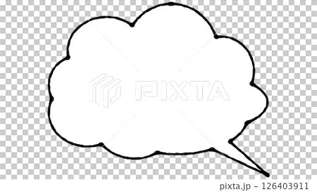 Simple speech bubble 126403911