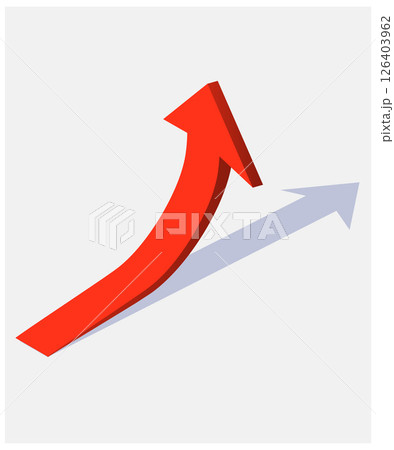 Growth arrow icon stock illustration 126403962
