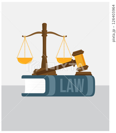 Justice and Law vector illustration in flat design stock illustration 126403964