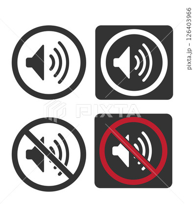 Mute icon vector illustration  stock illustration 126403966