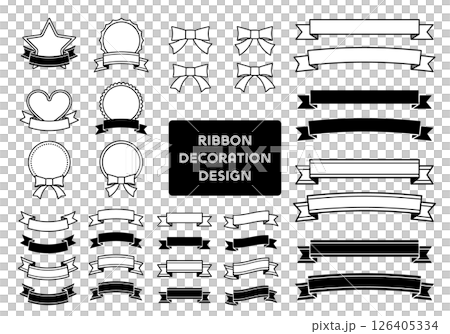 簡易絲帶裝飾框素材套裝 126405334