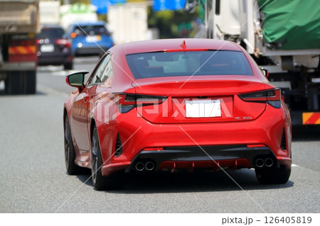 赤い国産スポーツカー 126405819