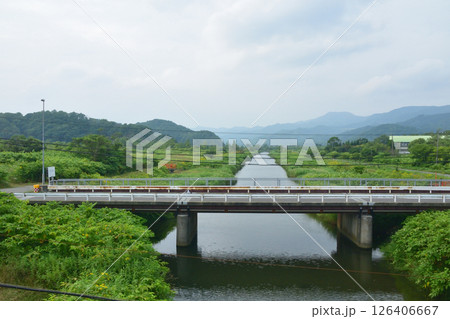 JR北海道、室蘭本線の礼文駅から洞爺駅までの普通列車車窓風景(2023年夏曇り空) JR北海道、室蘭本線の礼文駅から洞爺駅までの普通列車車窓風景(2023年夏曇り空) 126406667